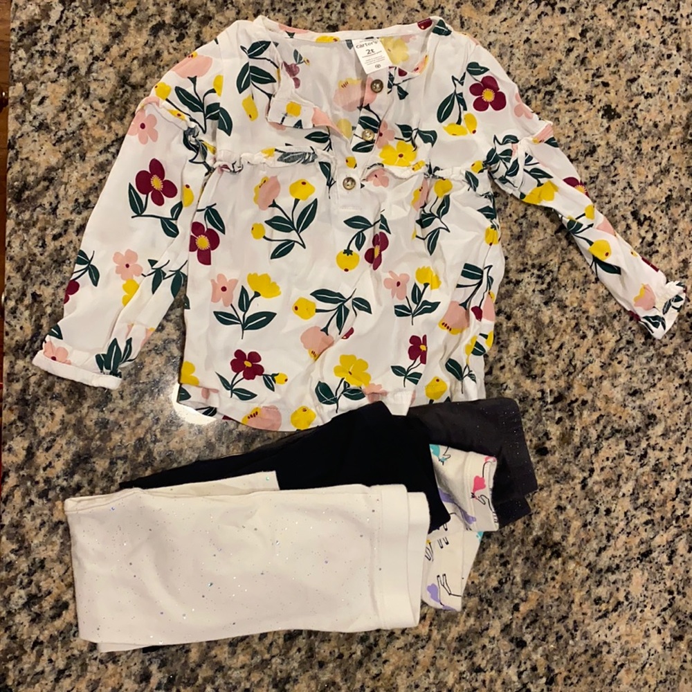 Blouse and leggings